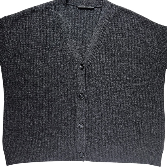 Jenni Kayne Cashmere Cocoon Oversized Cardigan in Carbon Charcoal Grey Size XL - Picture 5 of 11